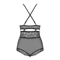 OB 838-TED-1 teddy opencrotch black