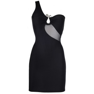 V-9099 dress black