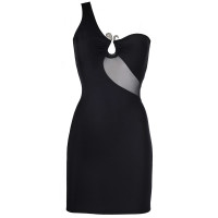 V-9099 dress black