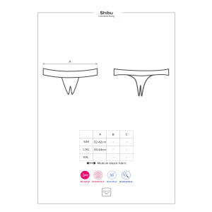 OB Shibu crotchless thong black