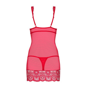 OB 853-CHE-3 chemise & thong red