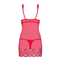 OB 853-CHE-3 chemise & thong red
