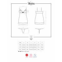 OB Wonderia chemise & thong black