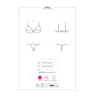 OB Letica 2 pcs set cupless black