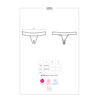 OB Letica crotchless thong black
