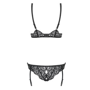 OB Laluna crotchless teddy black