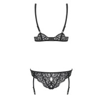 OB Laluna crotchless teddy black