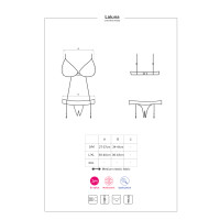 OB Laluna crotchless teddy black