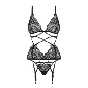 OB Mixty corset & thong black