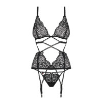 OB Mixty corset & thong black