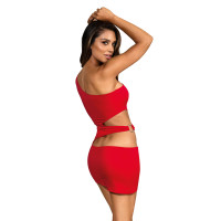 V-9249 dress red