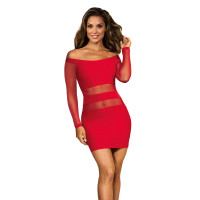 V-9299 dress red