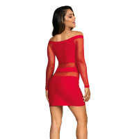 V-9299 dress red