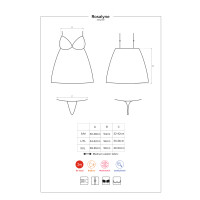 OB Rosalyne babydoll & thong red