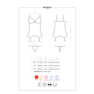 OB Rosalyne corset & thong red
