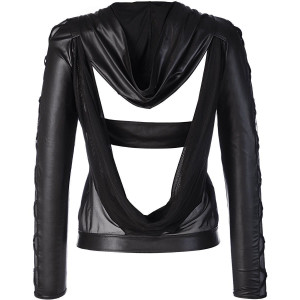 V-9320 hoddy black