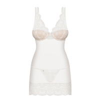 OB 853-CHE-2 chemise & thong white