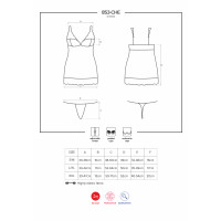 OB 853-CHE-2 chemise & thong white