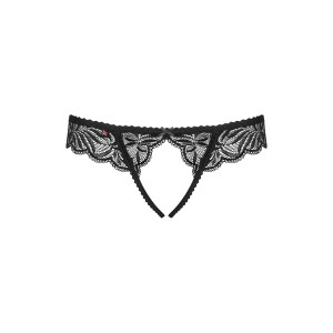 OB Contica crotchless thong black