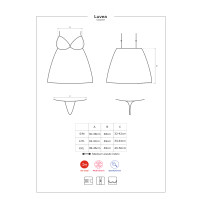 OB Luvae babydoll & thong black