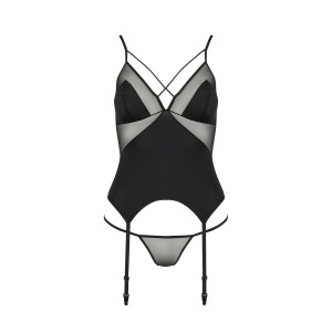 AV Quella corset & thong black