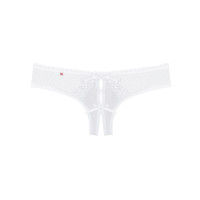 OB Alabastra crotchless thong white
