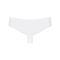 OB Alabastra crotchless thong white