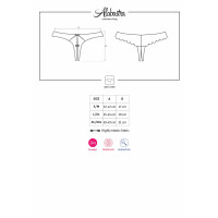 OB Alabastra crotchless thong white