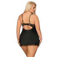 OB Luvae babydoll & thong black Size Plus