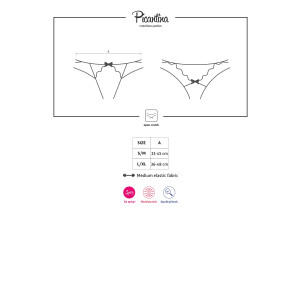 OB Picantina crotchless thong black