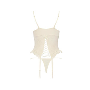 AV Bianca corset & thong ecru