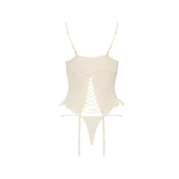 AV Bianca corset & thong ecru S/M