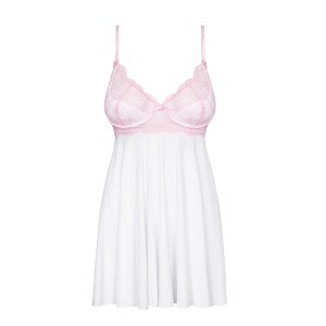 OB Girlly babydoll & thong white