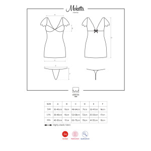 OB Moketta chemise & thong purple