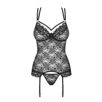OB 860-COR-1 corset & thong black