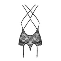 OB 860-COR-1 corset & thong black