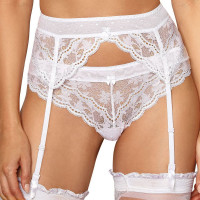 RZ LaGerta garter belt white