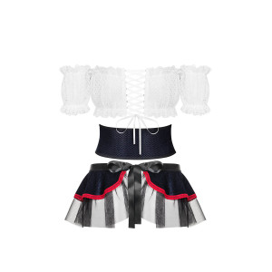 OB Slaviana costume black-white