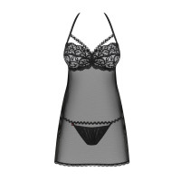 OB Joylace babydoll & thong black