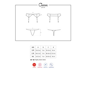 OB Charms garter belt & thong