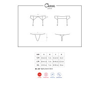 OB Charms garter belt & thong