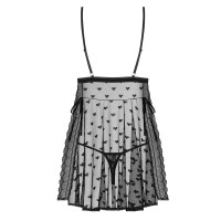 OB Heartia babydoll & thong black