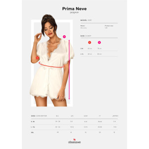 OB Prima Neve peignoir white