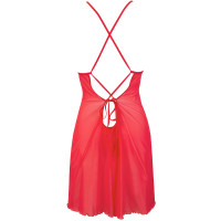 V-9559 babydoll & string red