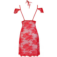 V-9589 babydoll & string red