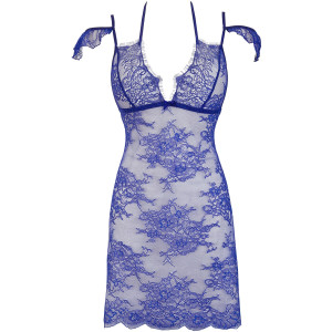 V-9609 babydoll & string blue