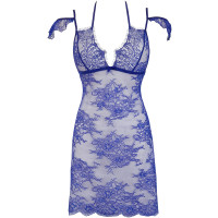 V-9609 babydoll & string blue