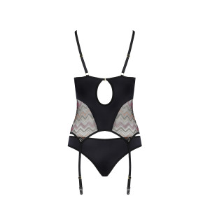CA Lagerta corset & thong black