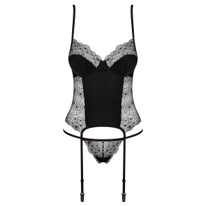 OB Sharlotte corset & thong black