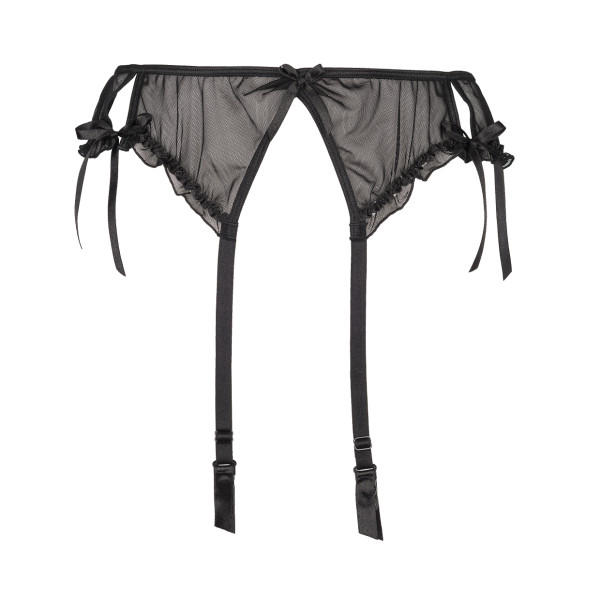 V-8752PS Plus Size garter belt black